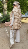 Steppweste Jacke Beige New