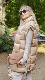 Steppweste Jacke Beige New