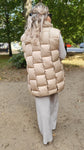 Steppweste Jacke Beige New