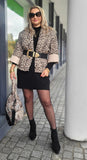Animal-Print Jacke