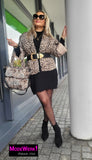 Animal-Print Jacke