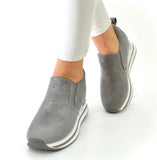 Fashion Keilsneaker "Grau"