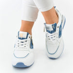 Fashion Sneaker Weiß/Blau NEW