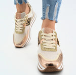 Fashion Sneaker Beige Animal-Print