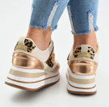 Fashion Sneaker Beige Animal-Print