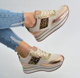 Fashion Sneaker Beige Animal-Print