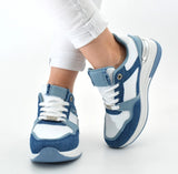 Fashion Sneaker "Blau/Weiß