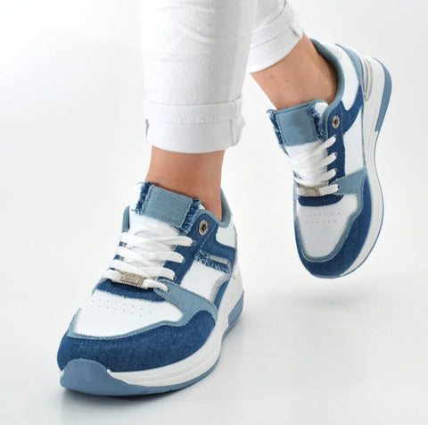 Fashion Sneaker "Blau/Weiß