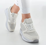 Fashion Sneaker Weiß/Silber