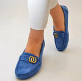 BALLERINAS MOKASSINS SCHUHE BLAU