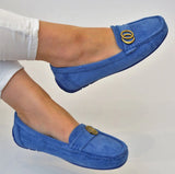 BALLERINAS MOKASSINS SCHUHE BLAU