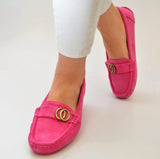 BALLERINAS MOKASSINS SCHUHE PINK