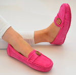 BALLERINAS MOKASSINS SCHUHE PINK