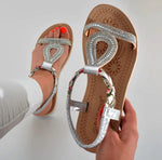 Glamour Sandalen "Silber" Glitzer New