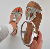 Glamour Sandalen "Silber" Glitzer New