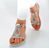 Glamour Sandalen "Silber" Glitzer New