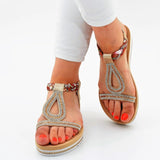 Sandalen Edel "Gold" Glitzer Strass