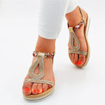 Sandalen Edel "Gold" Glitzer Strass