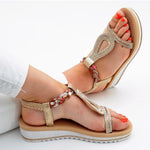 Sandalen Edel "Gold" Glitzer Strass