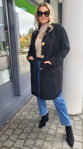 Mantel-Jacke Schwarz "NEW"
