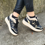 Sneaker "Black-Gold" New