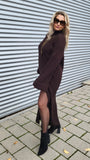 Long Pullover/Kleid mit Schlitz