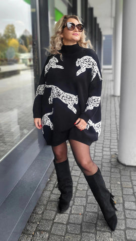 Oversize-Strickkleid "Muster"