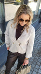 Blazer-Jacke-Oberteil "Beige"