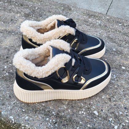 Sneaker "Black-Gold" New