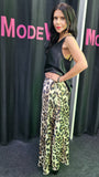 LEOPARD SATIN MAXI ROCK