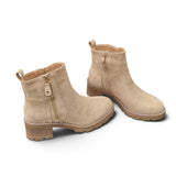 Stiefeletten Beige Schuhe