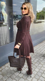 Kleid in Braun