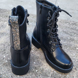 Boots "Glitzer-Black" NEW