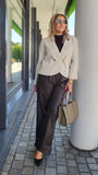 Blazer-Jacke-Oberteil "Beige"