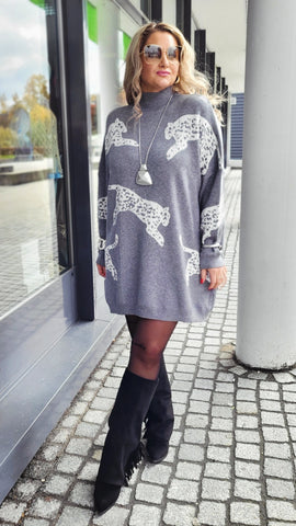 Oversize-Strickkleid "Muster"