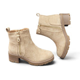 Stiefeletten Beige Schuhe