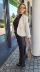 Blazer-Jacke-Oberteil "Beige"