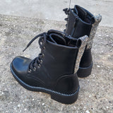Boots "Glitzer-Black" NEW