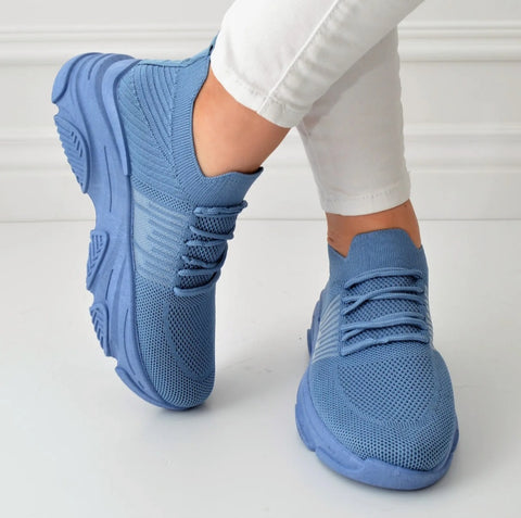 Schicke Sneaker Blau New