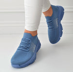 Schicke Sneaker Blau New