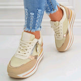 Keilsneaker Beige Gold New