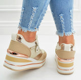 Keilsneaker Beige Gold New