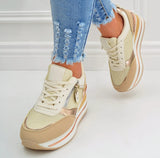 Keilsneaker Beige Gold New