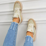 Keilsneaker Beige Gold New